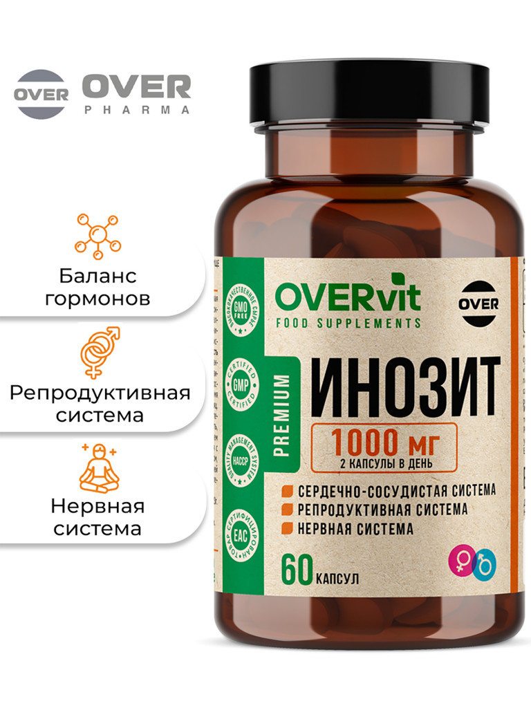 Инозитол OVER, 60 капсул
