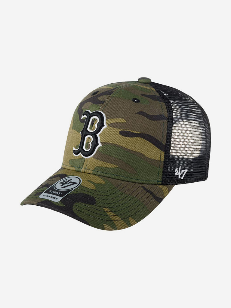 Бейсболка с сеточкой 47 BRAND B-CBRAN02GWP-CMB Boston Red Sox MLB (оливковый)