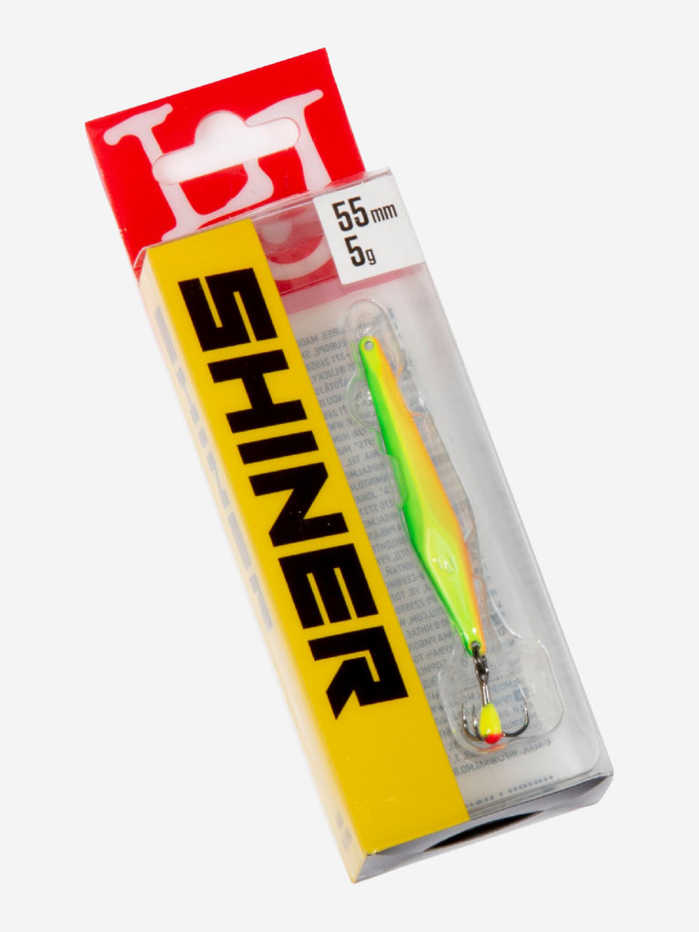 Блесна вертикальная зимняя Lucky John SHINER, длина 55 мм Apple, блистер