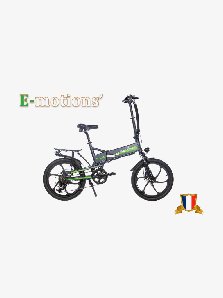 Электровелосипед E-motions' Fly 500 Premium 500W, складной, цвет черный матовый, 2 АКБ