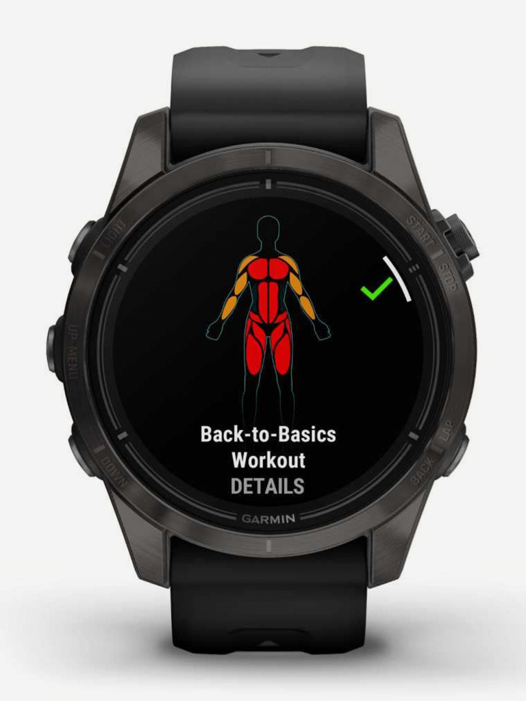 Спортивные часы Garmin EPIX PRO (Gen 2) Sapphire Edition 42 мм, титановый, угольно-серый, DLC, черный ремешок