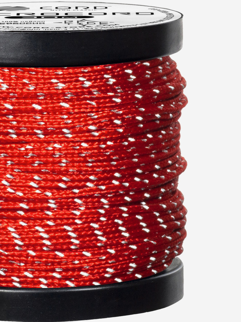 Микрокорд CORD катушка 10м светоотражающий (red)