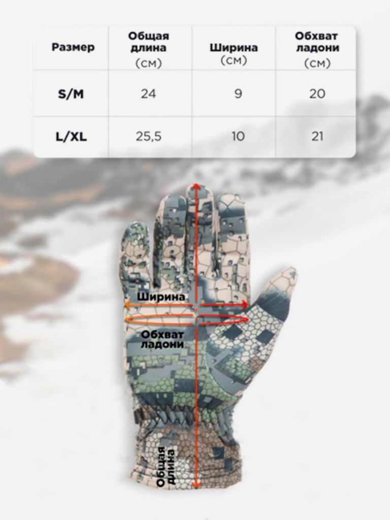Перчатки демисезонные Nisus Fiber для рыбалки и охоты