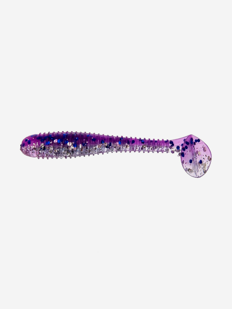 Мягкая приманка Helios Catcher, 3,55'' / 9 см, Silver Sparkles & Fio, 100 шт (HS-2-036-N)