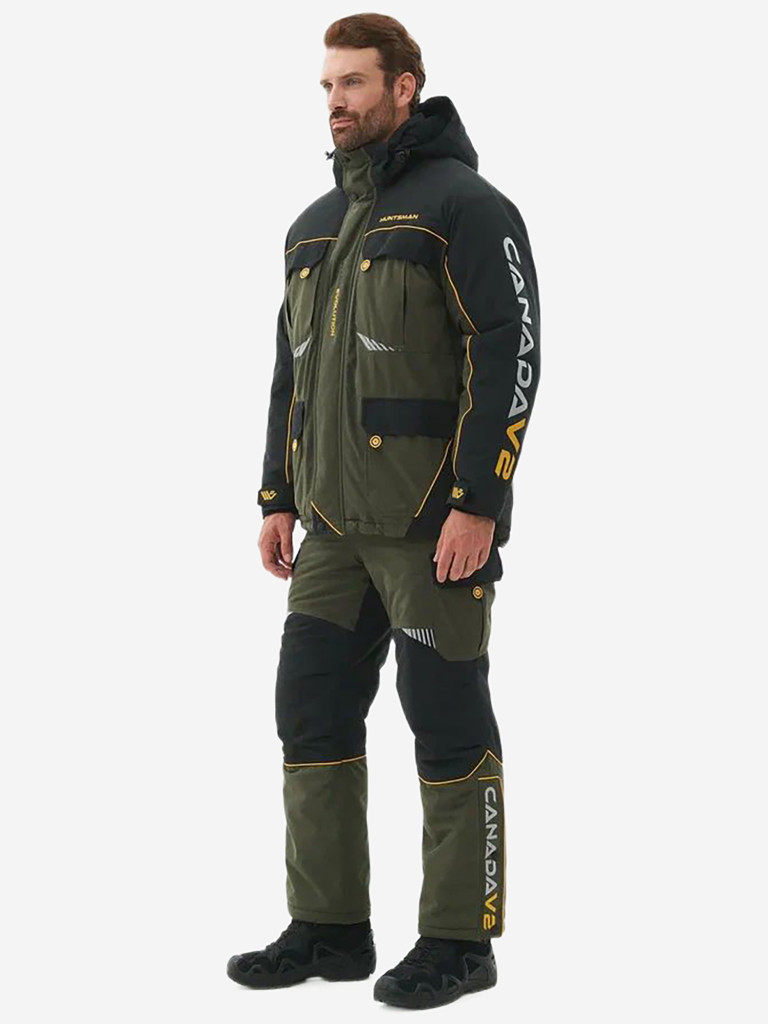 Костюм тактический мужской зимний мембранный на флисе Huntsman Канада V-2, ткань Исландия