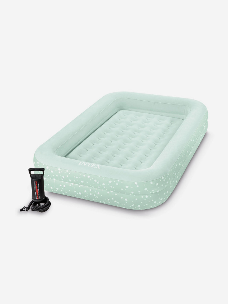 Кровать надувная детская Intex 66810 KIDZ TRAVEL, 2-в-1, 107х168х25 см, с ручным насосом