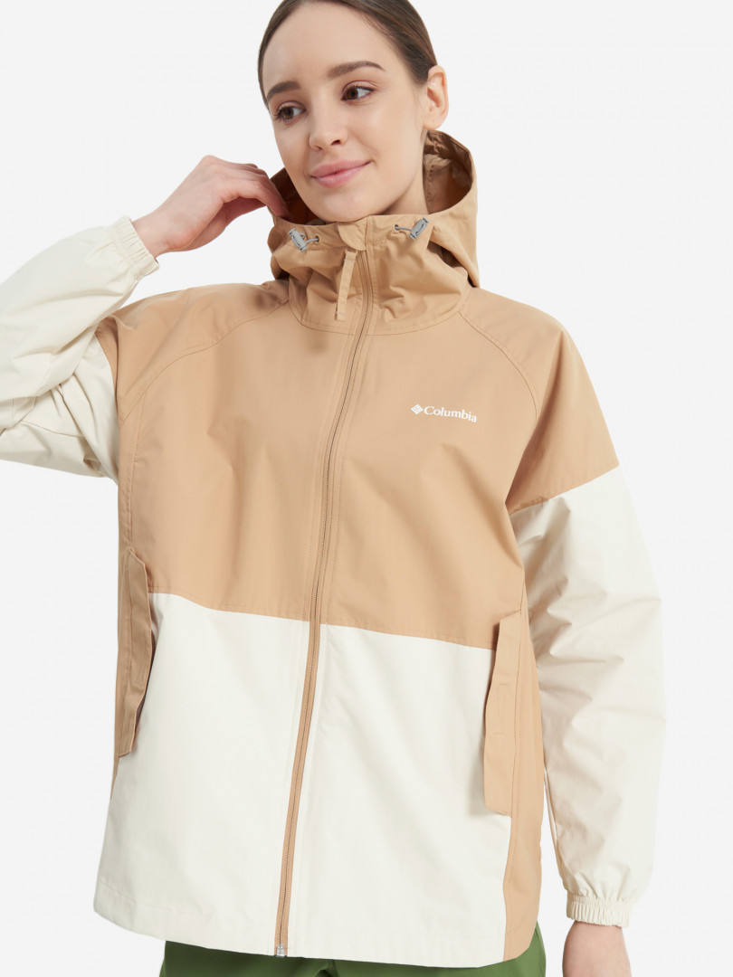 фото Ветровка женская columbia columbia park ii jacket, бежевый