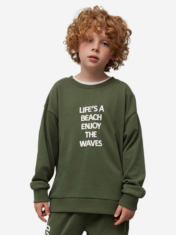 Свитшот из футера с принтом для мальчиков TOTTI KIDS