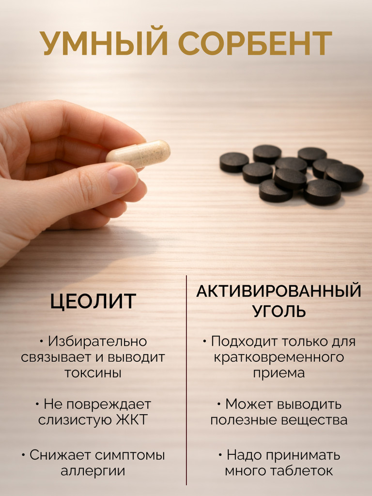 Цеолит УЛЬТРА 500 мг MedCraft, 120 капс.