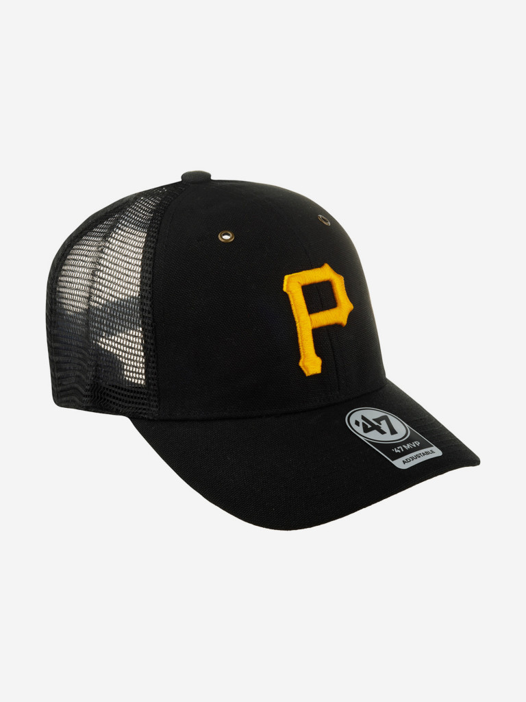 Бейсболка с сеточкой 47 BRAND Carhartt collab Pittsburgh Pirates MLB (черный)