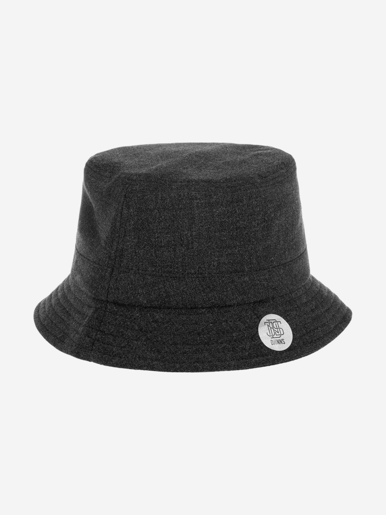 Панама DJINNS Bucket Hat WoolMelange (черный)