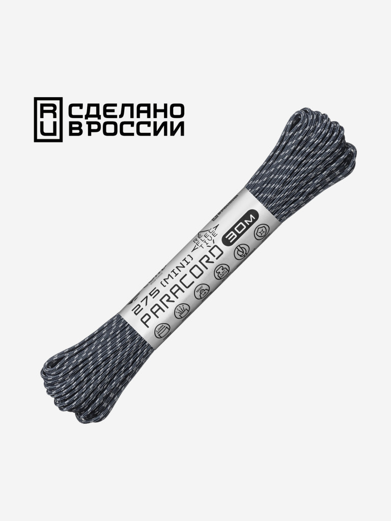 Паракорд 275 (мини) CORD nylon 30м RUS световозвращающий (dark navy)