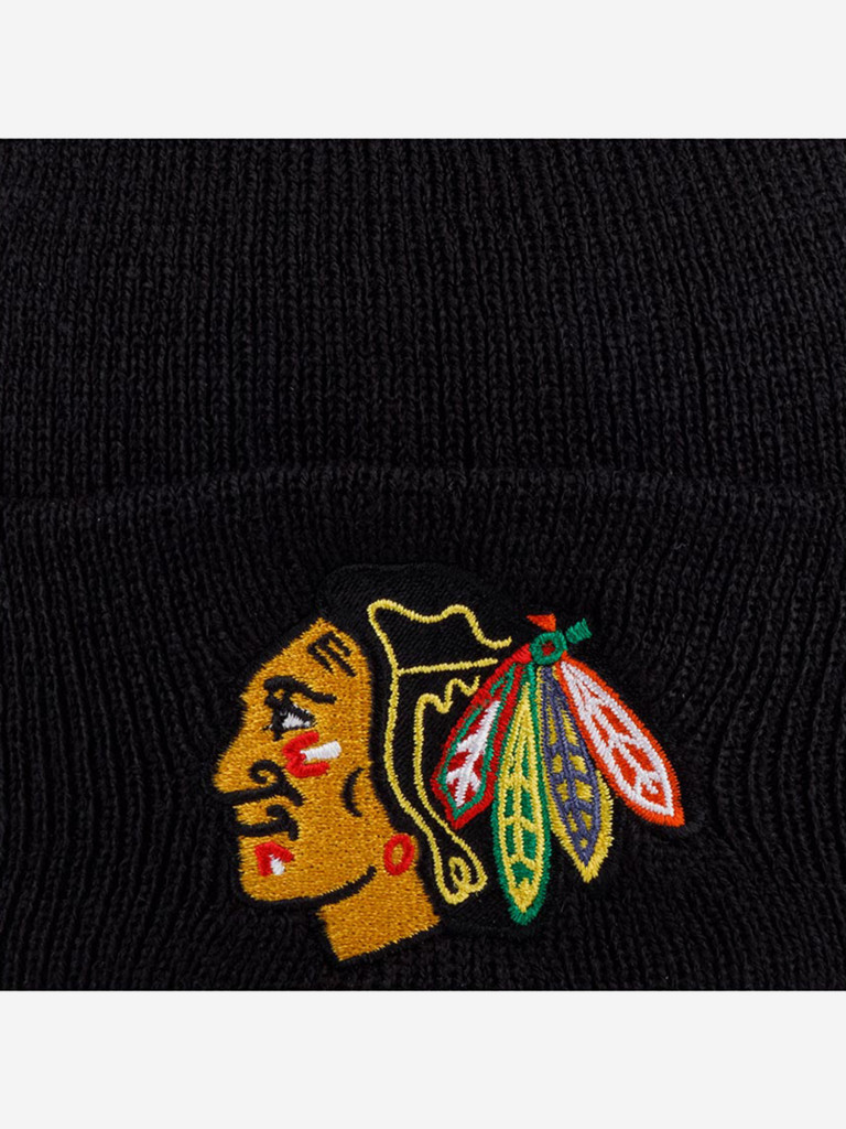 Шапка с отворотом AMERICAN NEEDLE 21019A-CBH Chicago Blackhawks Cuffed Knit NHL