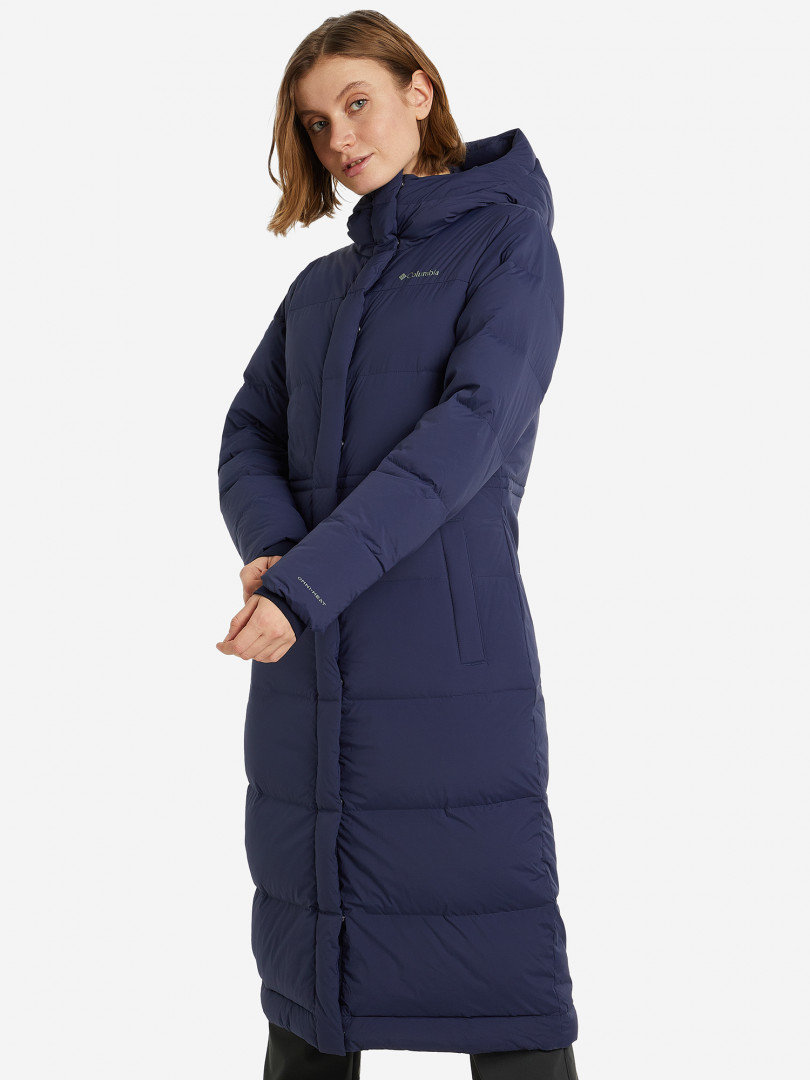 фото Пуховик женский snow lake™ long down jacket, синий columbia