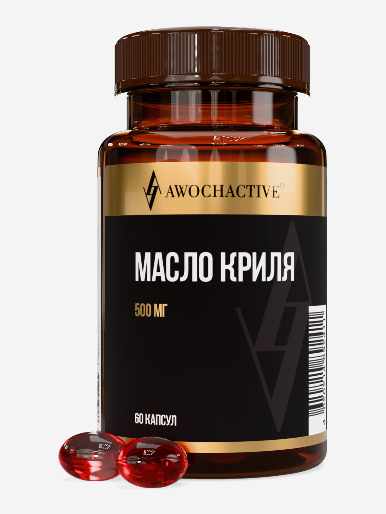 Масло криля (Krill oil) AWOCHACTIVE, 700 мг,60 капсул