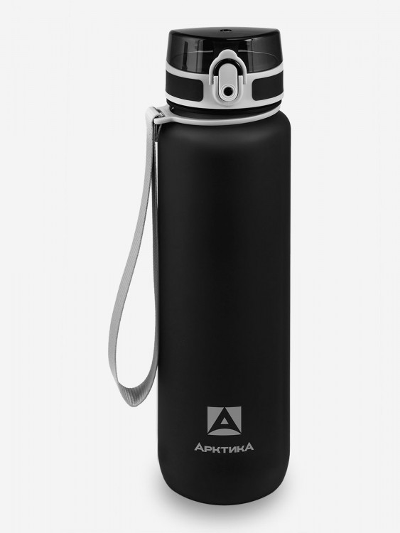 Бутылка тритановая Арктика, 1000 мл, черная матовая, с ситечком