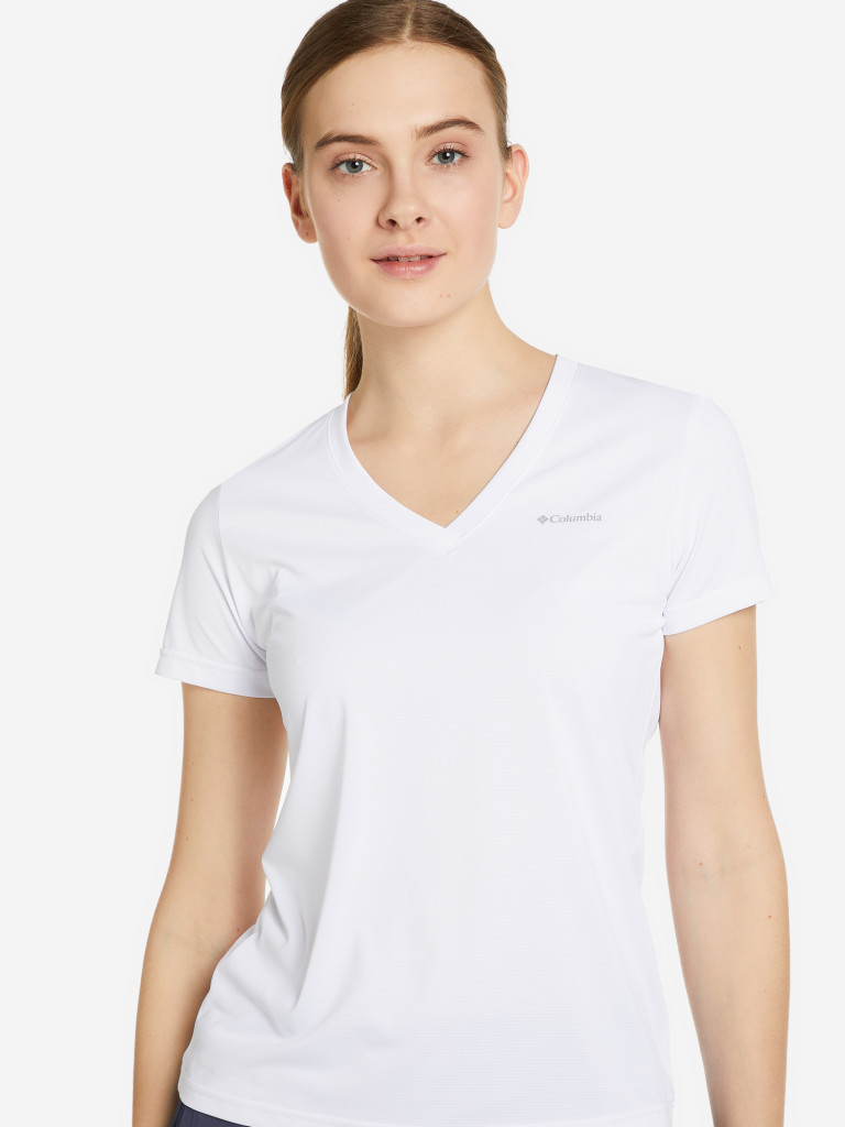 Футболка женская Columbia Hike SS V Neck