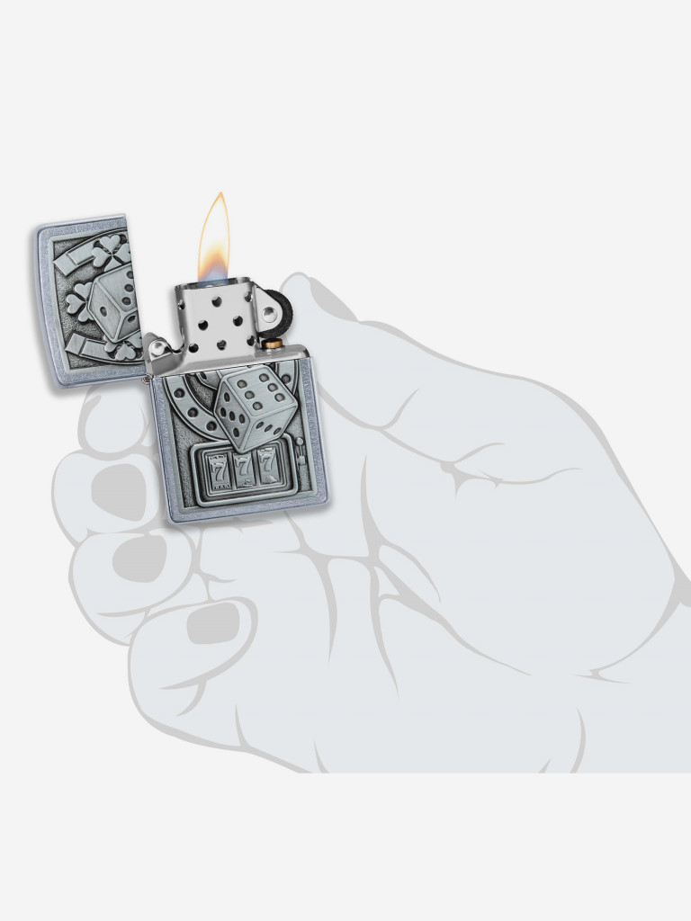 Зажигалка бензиновая ZIPPO 49294 Lucky 7 Emblem