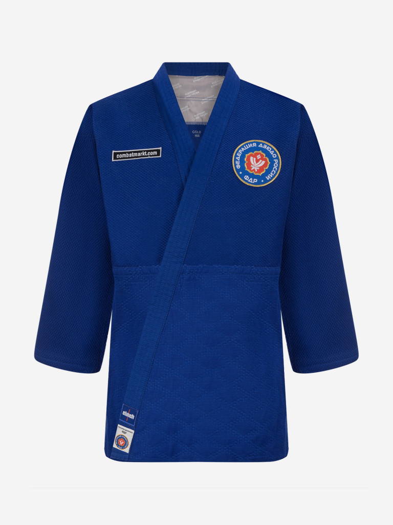 Кимоно для дзюдо подростковое Clinch Judo Gold FDR синее