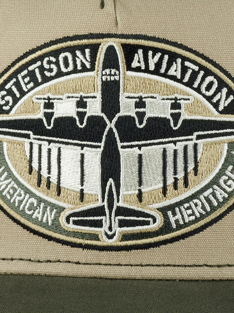 Бейсболка с сеточкой STETSON 7761107 TRUCKER CAP AVIATION (оливковый)