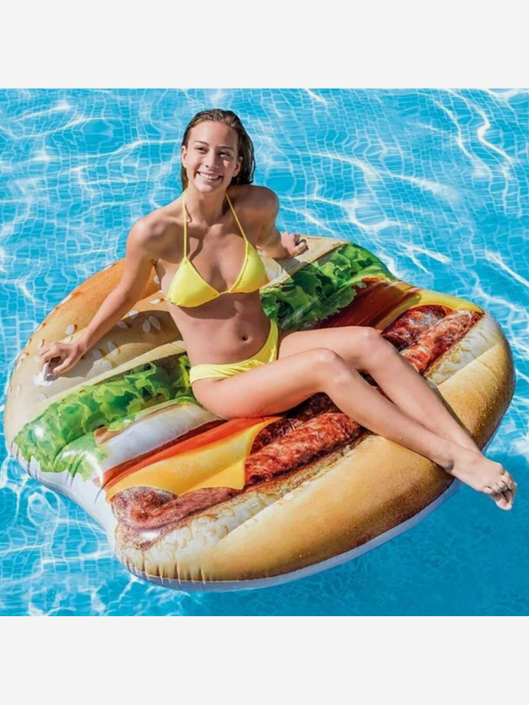 Надувной матрас Intex 58780EU "Hamburger Island" 145х142см