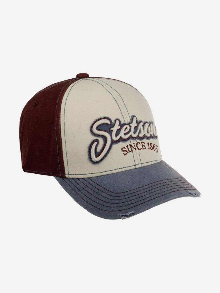 Бейсболка STETSON 7721143 BASEBALL CAP VINTAGE DISTRESSED (голубой)