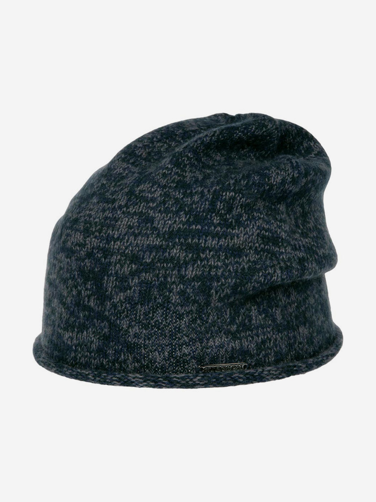 Шапка без отворота STETSON 8599202 BEANIE CASHMERE (синий)