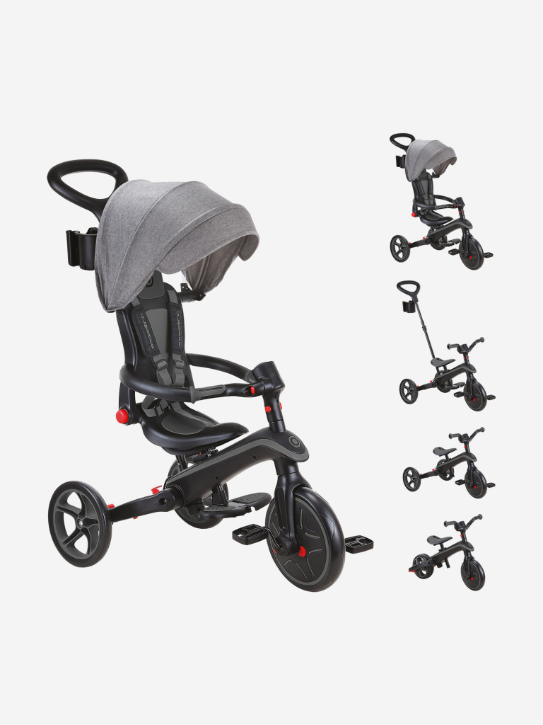 Трехколесный велосипед-беговел Globber EXPLORER TRIKE FOLDABLE (4в1)