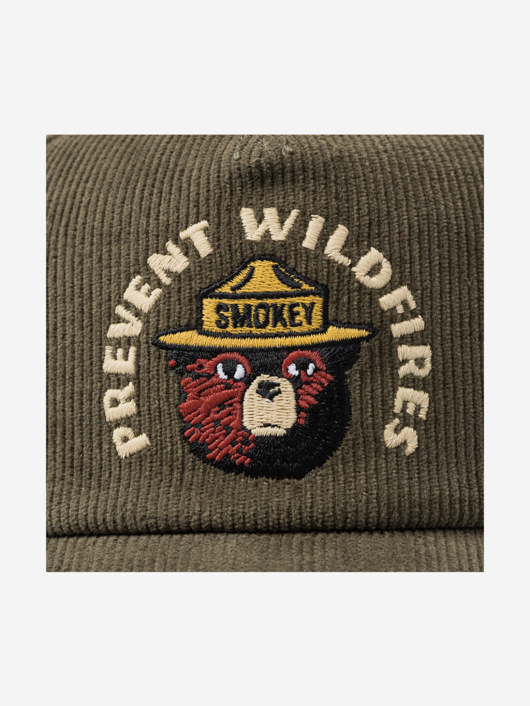 Бейсболка AMERICAN NEEDLE 23015A-SBEAR Smokey Bear Roscoe Corduroy (оливковый)
