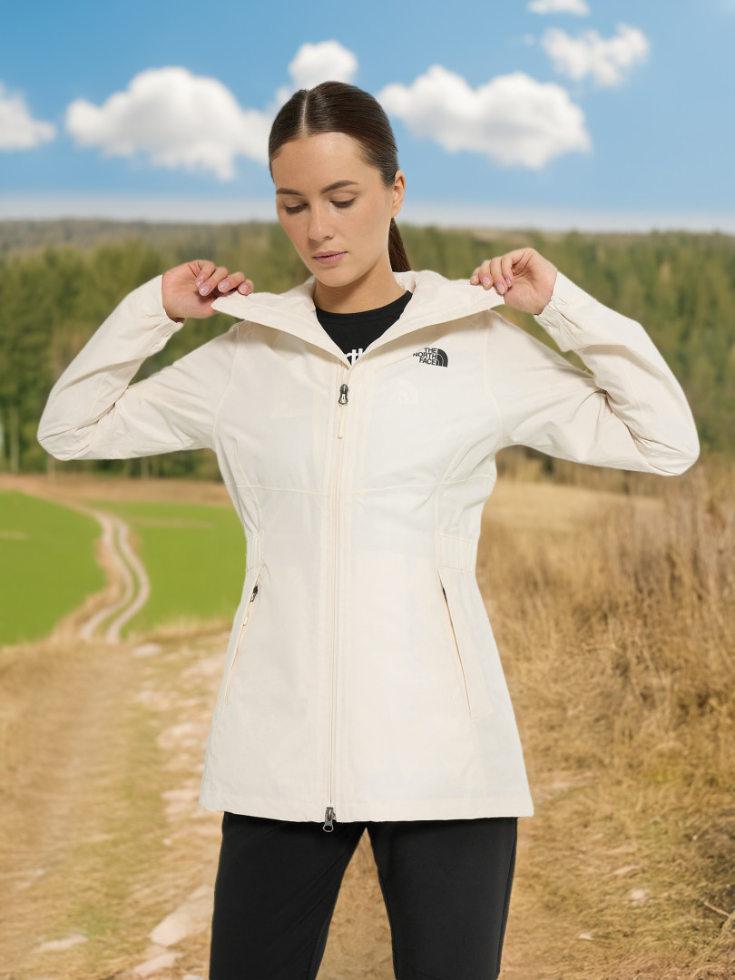 фото Куртка мембранная женская the north face hikesteller, бежевый