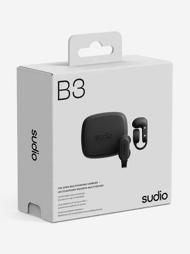 Беспроводные наушники Sudio B3 Open-Ear TWS Earbuds, цвет: черный