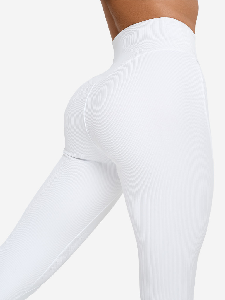 Лосины женские Bona Fide: Leggings "Ribbed White"