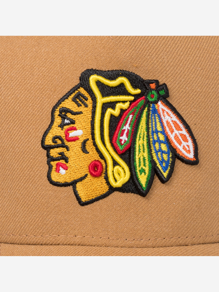 Бейсболка 47 BRAND H-REPDT04WBP-QL Chicago Blackhawks NHL (бежевый)