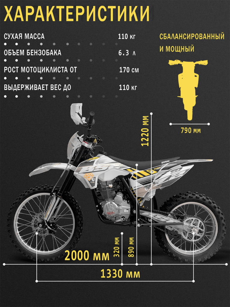 Эндуро / кроссовый мотоцикл BSE Z2 21/18