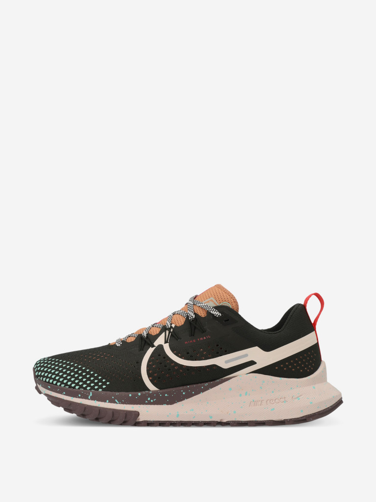 Кроссовки женские Nike React Pegasus Trail 4 оливковый/персиковый/розовый  цвет — купить за 17039 руб. со скидкой 40 %, отзывы в интернет-магазине  Спортмастер