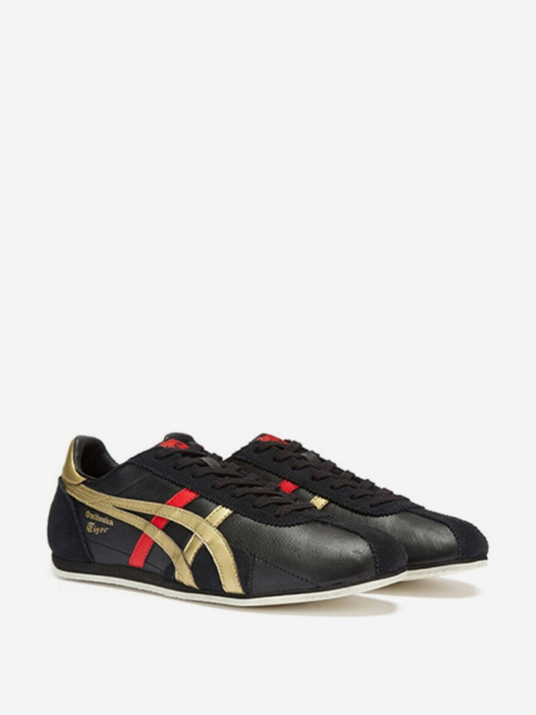 Кроссовки Onitsuka Tiger Runspark 'Black Gold Red'