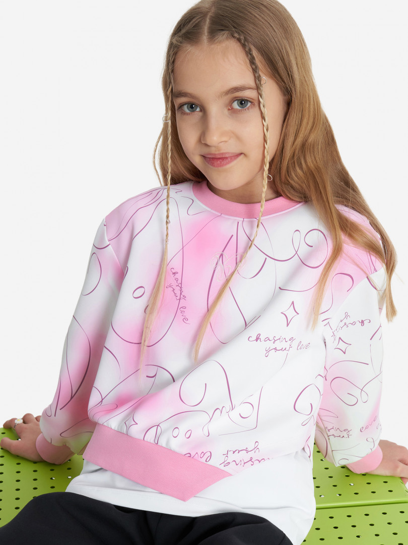 фото Свитшот для девочек 361°, розовый