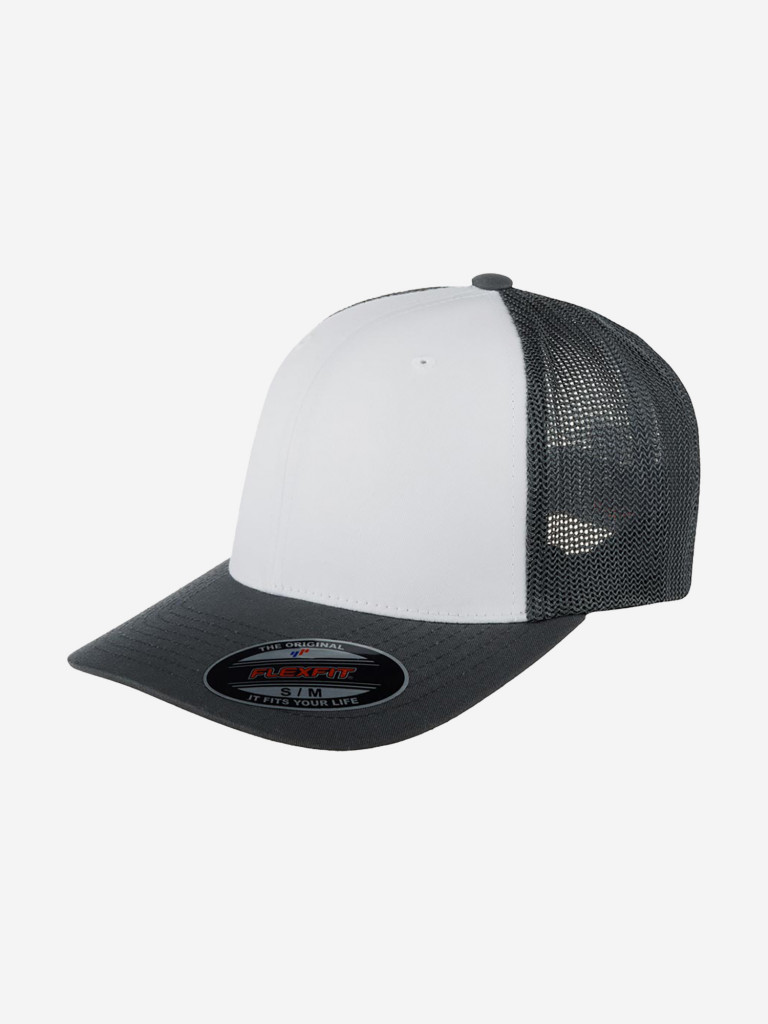 Бейсболка с сеточкой FLEXFIT 6511CF (серый)