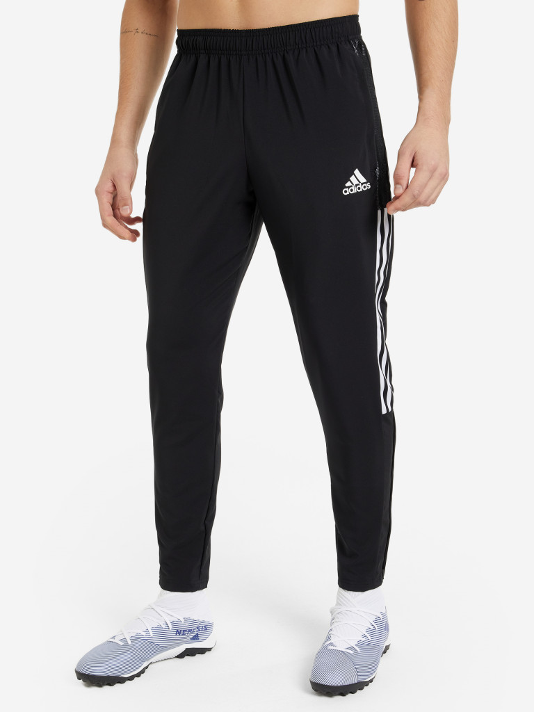 Брюки мужские adidas Tiro 21 черный цвет — купить за 5599 руб. со скидкой  30 %, отзывы в интернет-магазине Спортмастер