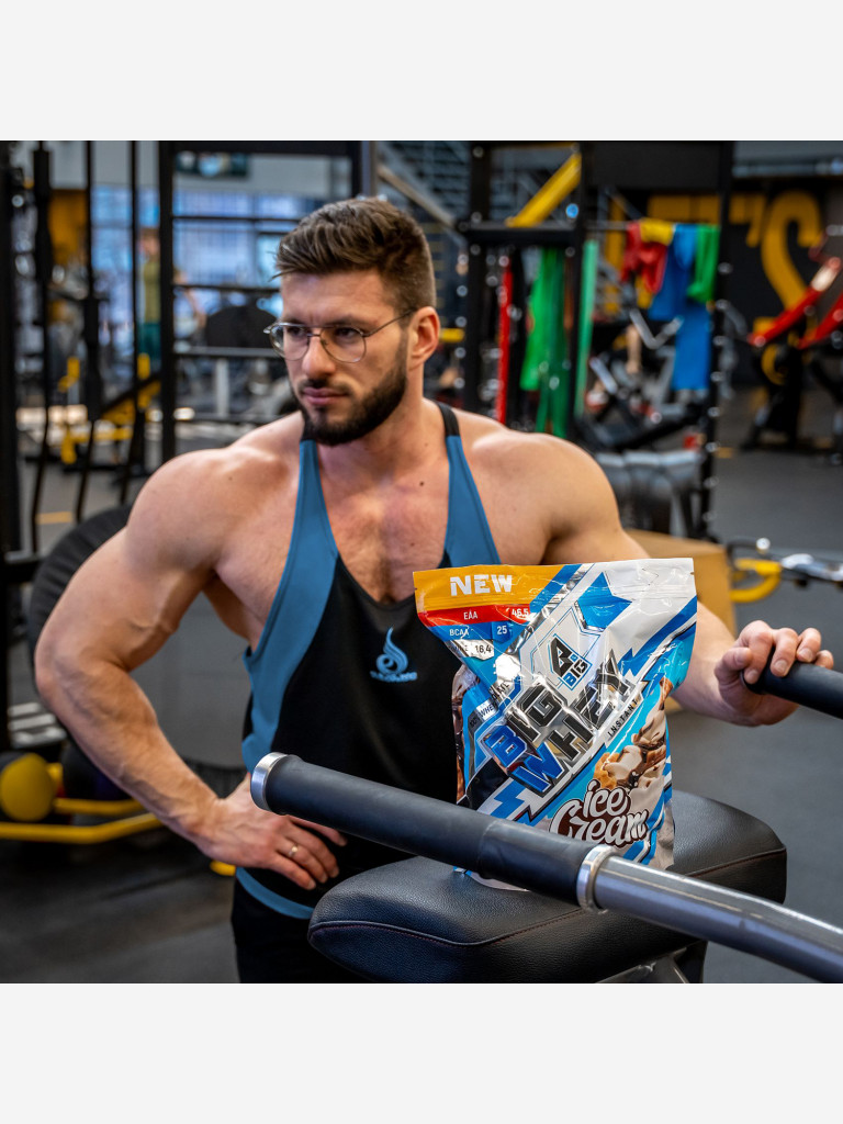 Протеин BIGSNT BIG WHEY сывороточный для набора мышечной массы, похудения и сушки / 900 грамм, 28 порций, Мороженое