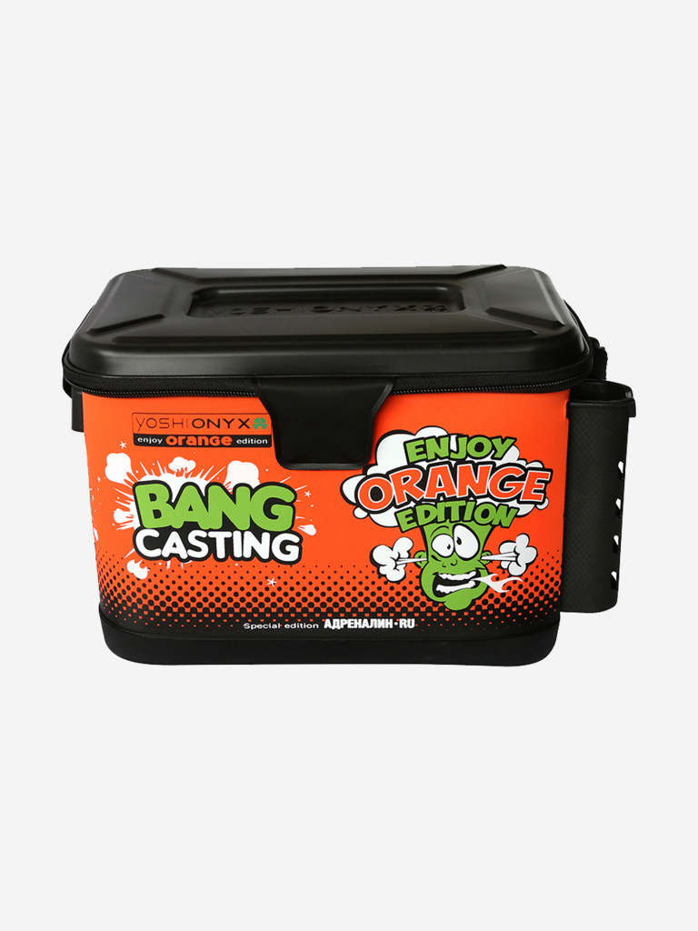 Ящик рыболовный Yoshi Onyx Orange с держателями для удилища