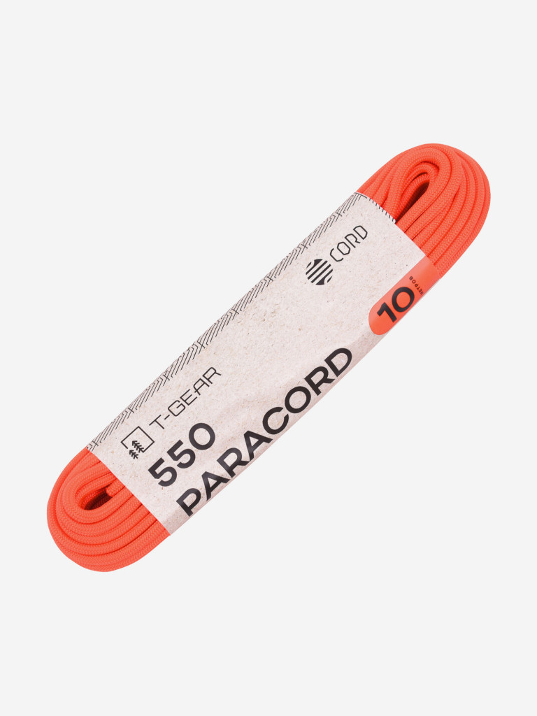 Паракорд 550 T-Gear x CORD nylon 10м (Neon Orange)