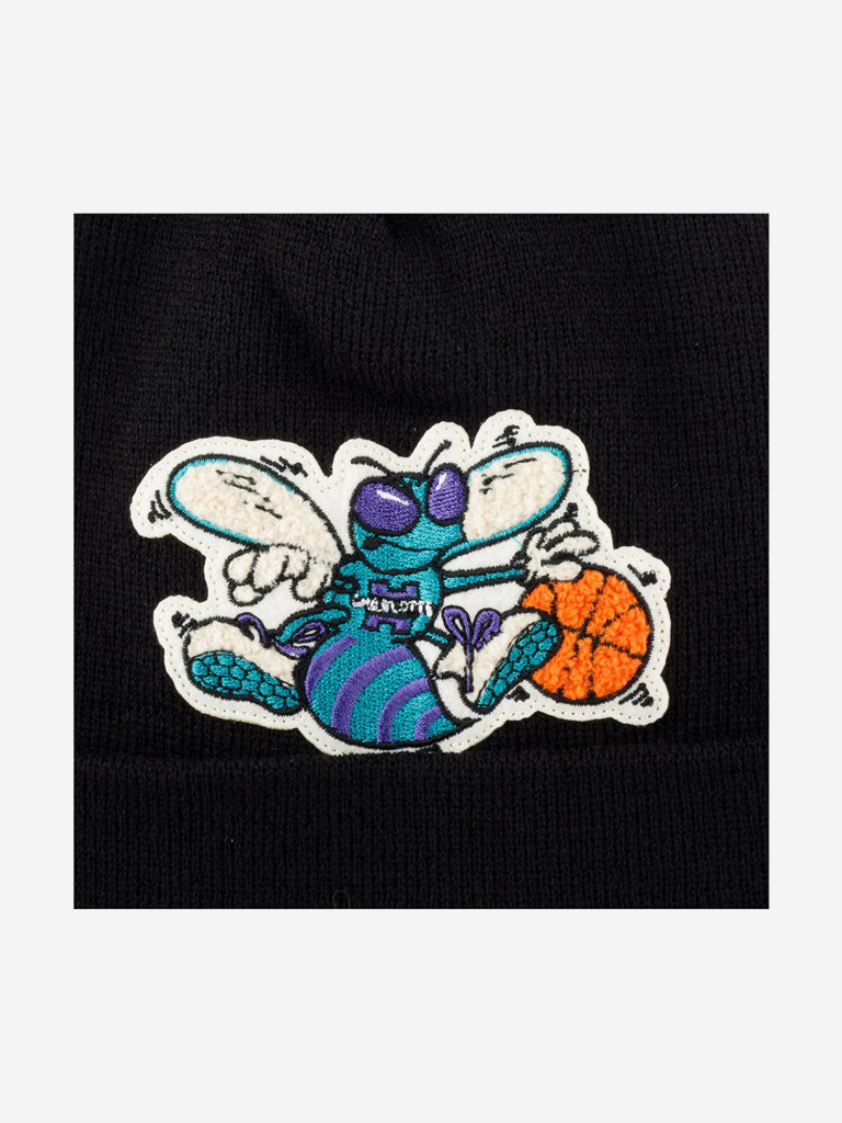Шапка с отворотом MITCHELL NESS KTCFFH21HW008-CHOBLCK Charlotte Hornets NBA (черный)