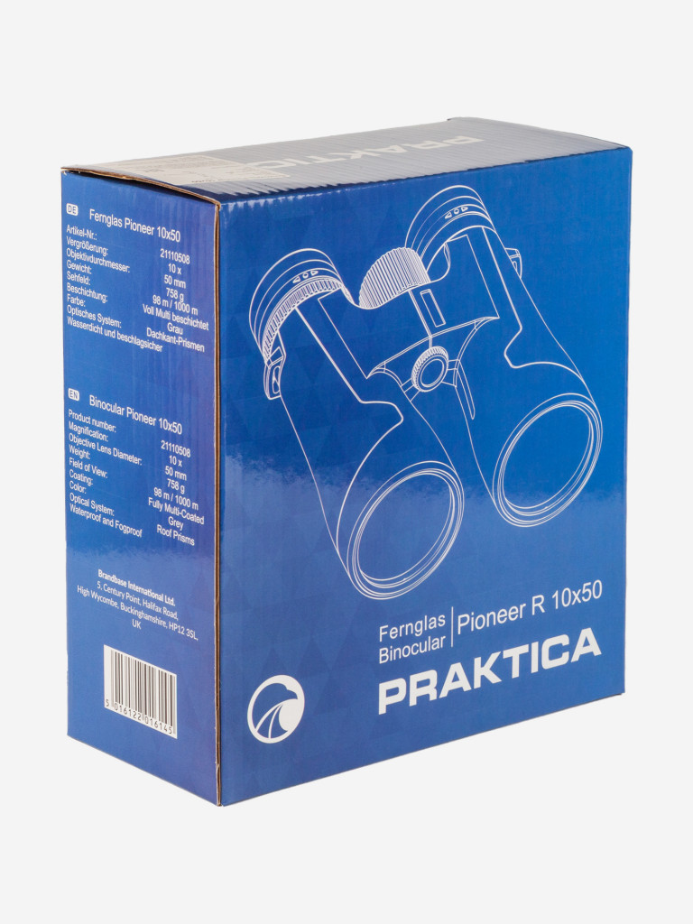 Бинокль Praktica Pioneer R 10x50, водозащищенный, серый