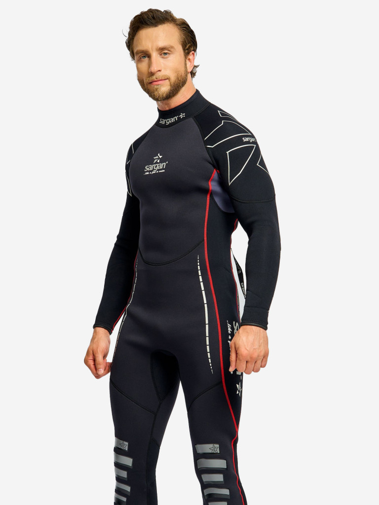 Гидрокостюм для плавания и водного спорта SARGAN NERO LONG MEN 3мм