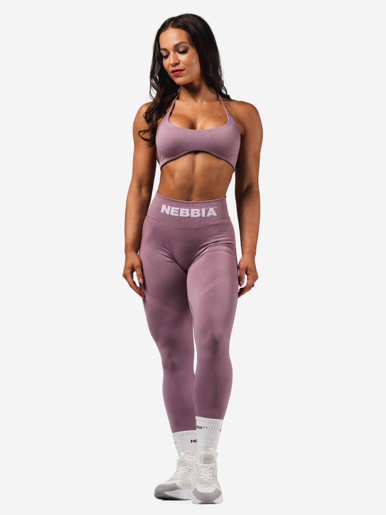 Легинсы спортивные женские NEBBIA High-Waist Push-Up Leggings FLOW SEAMLESS 496