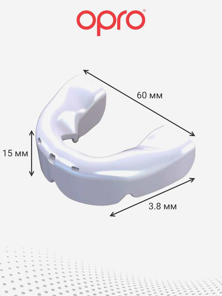 Боксерская капа для брекетов на нижнюю челюсть, защитная для зубов OPRO Lower Braces