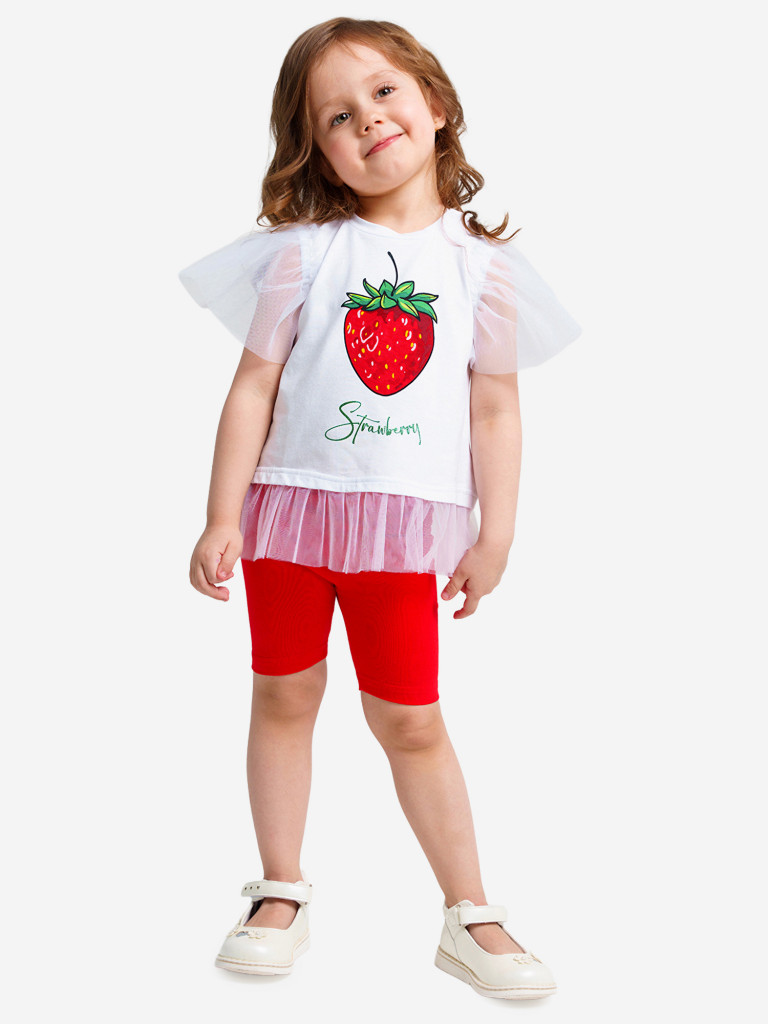 Комплект для девочек: футболка, легинсы PlayToday