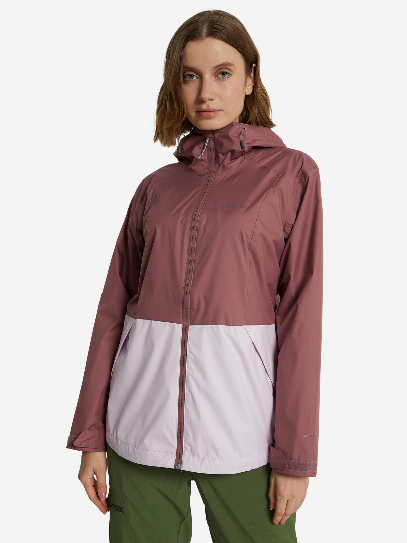 фото Куртка мембранная женская columbia inner limits iii jacket, розовый