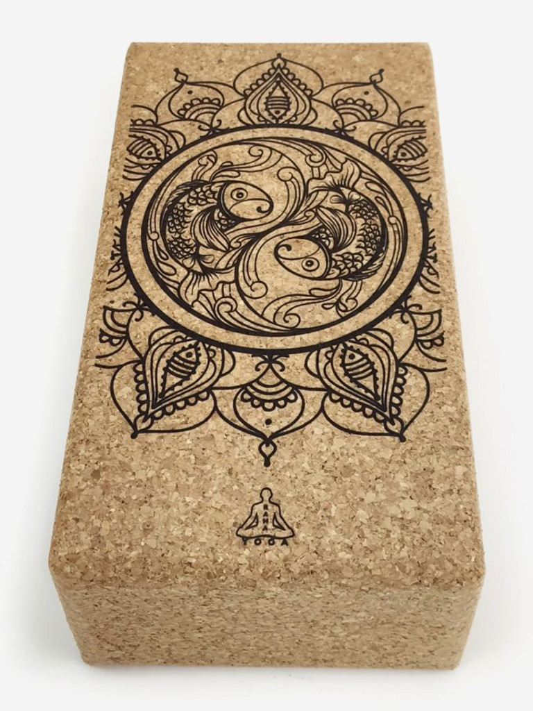 Кирпич для йоги из пробки RamaYoga Zodiac Collection Испания 0.45 Рыбы